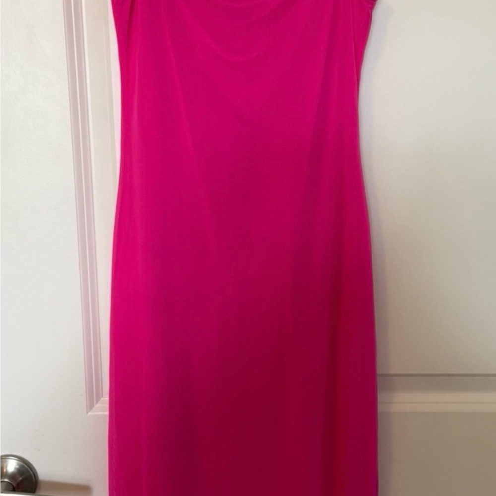 Steve Madden Vibrant Pink Midi Dress